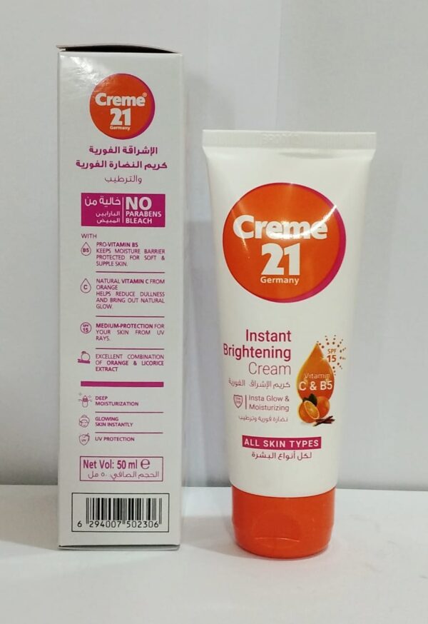 Creme 21 Instant Brightening Cream – Glow & Hydration in One!