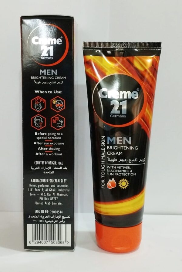 Creme 21 Men Brightening Cream – For Tough Male Skin