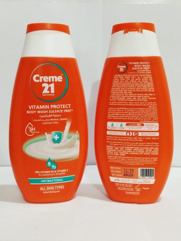 Creme 21 Vitamin Protect Body Wash – Sulfate Free & Antibacterial