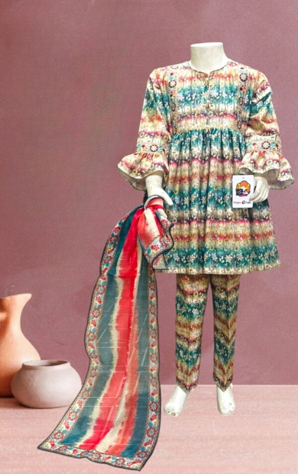 Elegant Printed 3-Piece Women's Suit – Ethnic Wear